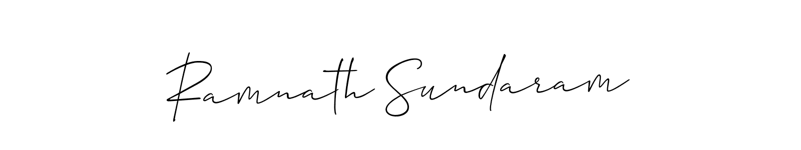 Once you've used our free online signature maker to create your best signature Allison_Script style, it's time to enjoy all of the benefits that Ramnath Sundaram name signing documents. Ramnath Sundaram signature style 2 images and pictures png