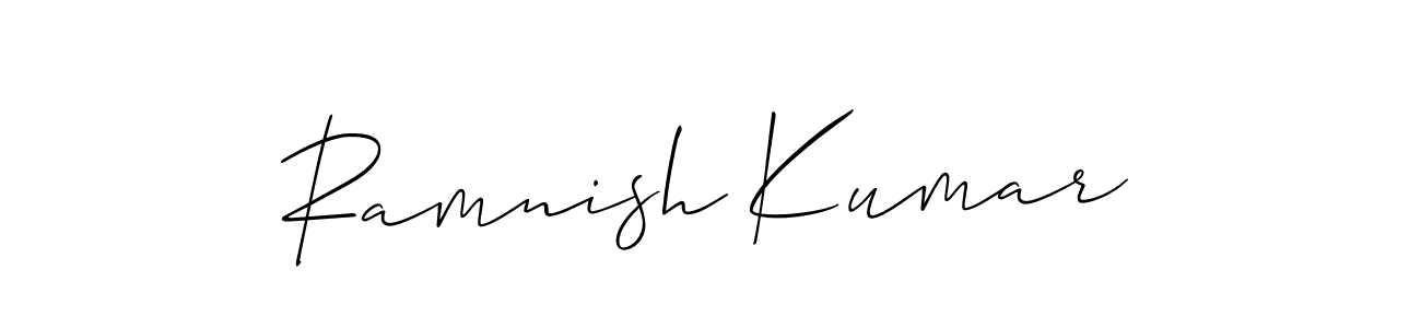 Here are the top 10 professional signature styles for the name Ramnish Kumar. These are the best autograph styles you can use for your name. Ramnish Kumar signature style 2 images and pictures png