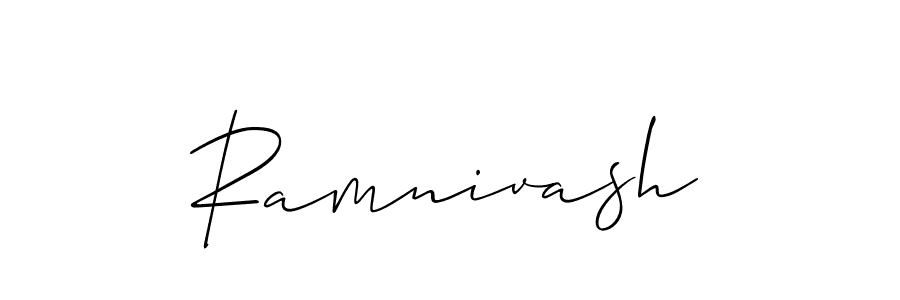 It looks lik you need a new signature style for name Ramnivash. Design unique handwritten (Allison_Script) signature with our free signature maker in just a few clicks. Ramnivash signature style 2 images and pictures png