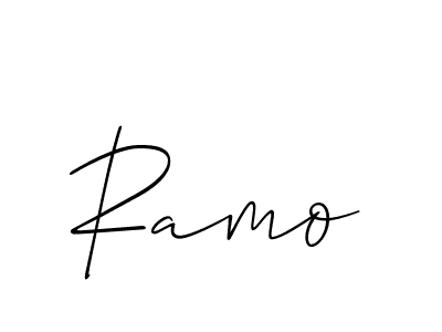 Make a beautiful signature design for name Ramo. With this signature (Allison_Script) style, you can create a handwritten signature for free. Ramo signature style 2 images and pictures png