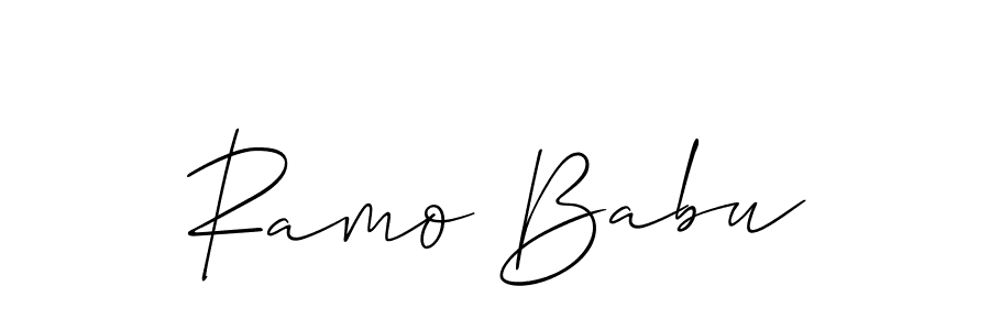 You can use this online signature creator to create a handwritten signature for the name Ramo Babu. This is the best online autograph maker. Ramo Babu signature style 2 images and pictures png