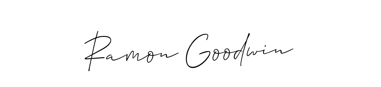 Use a signature maker to create a handwritten signature online. With this signature software, you can design (Allison_Script) your own signature for name Ramon Goodwin. Ramon Goodwin signature style 2 images and pictures png