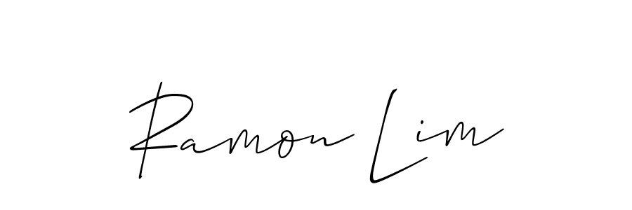 Also we have Ramon Lim name is the best signature style. Create professional handwritten signature collection using Allison_Script autograph style. Ramon Lim signature style 2 images and pictures png