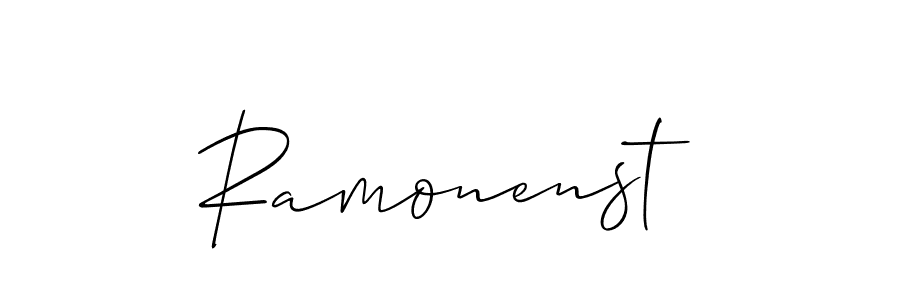 How to make Ramonenst signature? Allison_Script is a professional autograph style. Create handwritten signature for Ramonenst name. Ramonenst signature style 2 images and pictures png