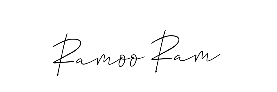 Ramoo Ram stylish signature style. Best Handwritten Sign (Allison_Script) for my name. Handwritten Signature Collection Ideas for my name Ramoo Ram. Ramoo Ram signature style 2 images and pictures png