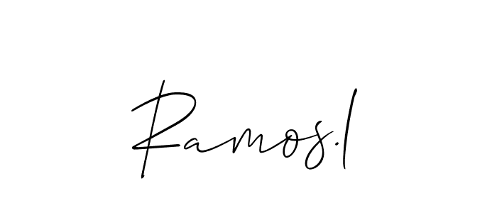 Best and Professional Signature Style for Ramos.l. Allison_Script Best Signature Style Collection. Ramos.l signature style 2 images and pictures png