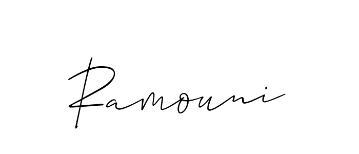 You can use this online signature creator to create a handwritten signature for the name Ramouni. This is the best online autograph maker. Ramouni signature style 2 images and pictures png