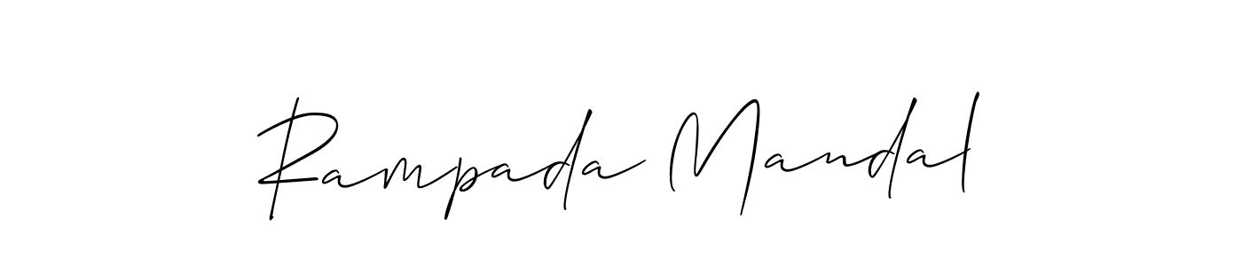 It looks lik you need a new signature style for name Rampada Mandal. Design unique handwritten (Allison_Script) signature with our free signature maker in just a few clicks. Rampada Mandal signature style 2 images and pictures png