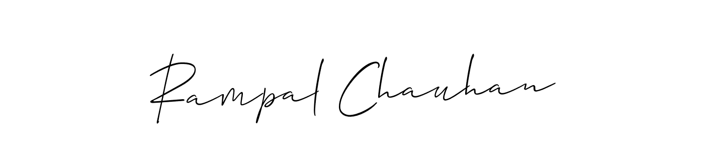 Make a beautiful signature design for name Rampal Chauhan. With this signature (Allison_Script) style, you can create a handwritten signature for free. Rampal Chauhan signature style 2 images and pictures png