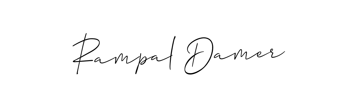 Use a signature maker to create a handwritten signature online. With this signature software, you can design (Allison_Script) your own signature for name Rampal Damer. Rampal Damer signature style 2 images and pictures png