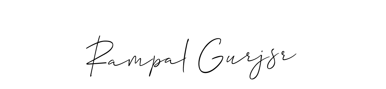 Also we have Rampal Gurjsr name is the best signature style. Create professional handwritten signature collection using Allison_Script autograph style. Rampal Gurjsr signature style 2 images and pictures png