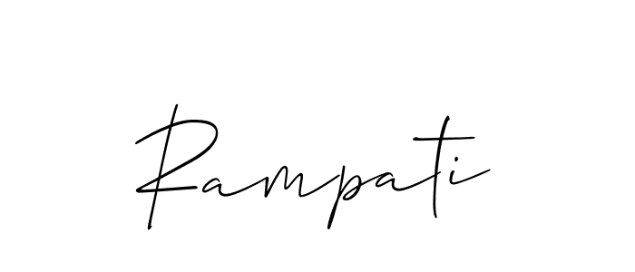 How to Draw Rampati signature style? Allison_Script is a latest design signature styles for name Rampati. Rampati signature style 2 images and pictures png