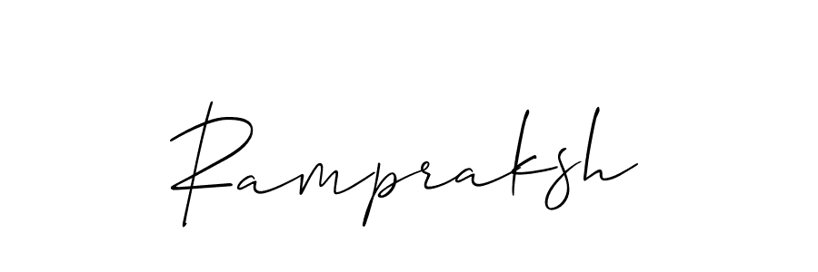 Rampraksh stylish signature style. Best Handwritten Sign (Allison_Script) for my name. Handwritten Signature Collection Ideas for my name Rampraksh. Rampraksh signature style 2 images and pictures png