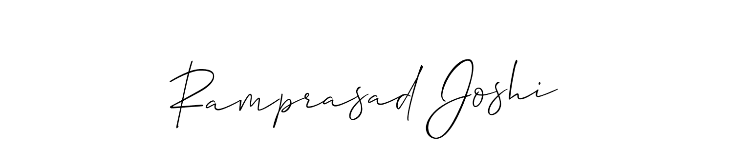 Ramprasad Joshi stylish signature style. Best Handwritten Sign (Allison_Script) for my name. Handwritten Signature Collection Ideas for my name Ramprasad Joshi. Ramprasad Joshi signature style 2 images and pictures png