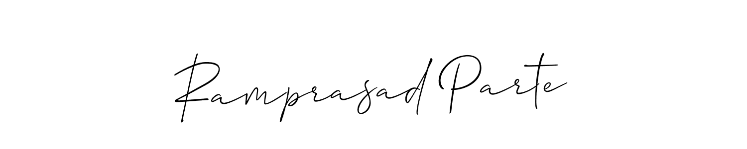 Ramprasad Parte stylish signature style. Best Handwritten Sign (Allison_Script) for my name. Handwritten Signature Collection Ideas for my name Ramprasad Parte. Ramprasad Parte signature style 2 images and pictures png