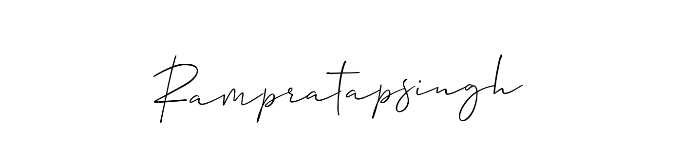 Design your own signature with our free online signature maker. With this signature software, you can create a handwritten (Allison_Script) signature for name Rampratapsingh. Rampratapsingh signature style 2 images and pictures png