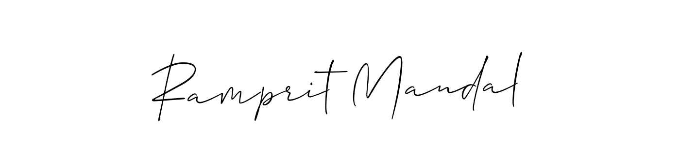 How to make Ramprit Mandal signature? Allison_Script is a professional autograph style. Create handwritten signature for Ramprit Mandal name. Ramprit Mandal signature style 2 images and pictures png