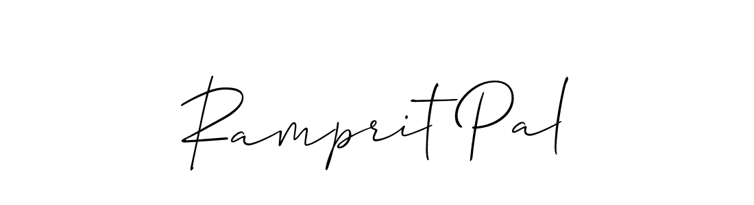 Use a signature maker to create a handwritten signature online. With this signature software, you can design (Allison_Script) your own signature for name Ramprit Pal. Ramprit Pal signature style 2 images and pictures png
