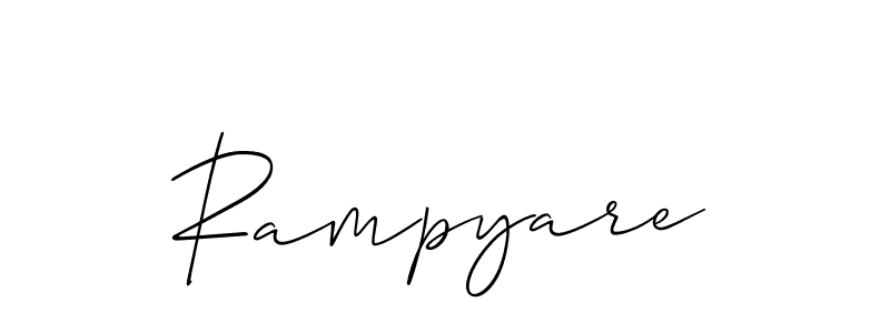 Allison_Script is a professional signature style that is perfect for those who want to add a touch of class to their signature. It is also a great choice for those who want to make their signature more unique. Get Rampyare name to fancy signature for free. Rampyare signature style 2 images and pictures png