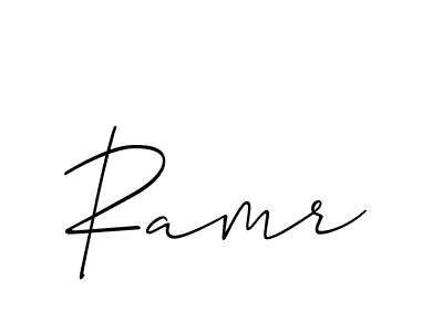 Make a beautiful signature design for name Ramr. With this signature (Allison_Script) style, you can create a handwritten signature for free. Ramr signature style 2 images and pictures png