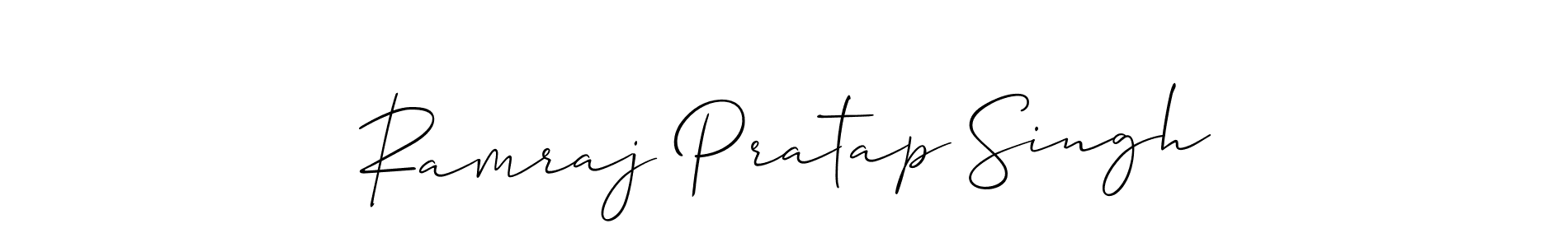 How to Draw Ramraj Pratap Singh signature style? Allison_Script is a latest design signature styles for name Ramraj Pratap Singh. Ramraj Pratap Singh signature style 2 images and pictures png