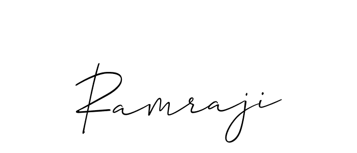 Design your own signature with our free online signature maker. With this signature software, you can create a handwritten (Allison_Script) signature for name Ramraji. Ramraji signature style 2 images and pictures png
