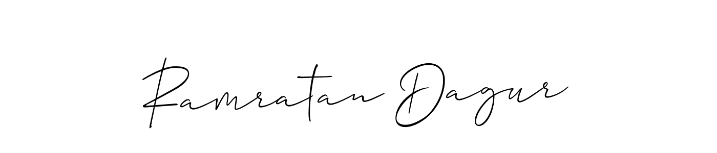 Similarly Allison_Script is the best handwritten signature design. Signature creator online .You can use it as an online autograph creator for name Ramratan Dagur. Ramratan Dagur signature style 2 images and pictures png