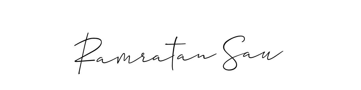 Once you've used our free online signature maker to create your best signature Allison_Script style, it's time to enjoy all of the benefits that Ramratan Sau name signing documents. Ramratan Sau signature style 2 images and pictures png