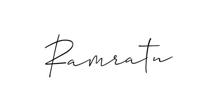 Create a beautiful signature design for name Ramratn. With this signature (Allison_Script) fonts, you can make a handwritten signature for free. Ramratn signature style 2 images and pictures png