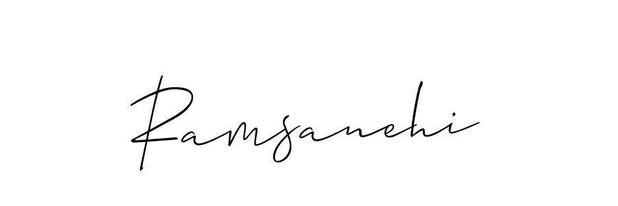 How to make Ramsanehi name signature. Use Allison_Script style for creating short signs online. This is the latest handwritten sign. Ramsanehi signature style 2 images and pictures png