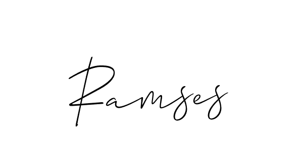 Make a beautiful signature design for name Ramses. With this signature (Allison_Script) style, you can create a handwritten signature for free. Ramses signature style 2 images and pictures png