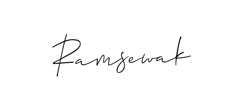 Allison_Script is a professional signature style that is perfect for those who want to add a touch of class to their signature. It is also a great choice for those who want to make their signature more unique. Get Ramsewak name to fancy signature for free. Ramsewak signature style 2 images and pictures png