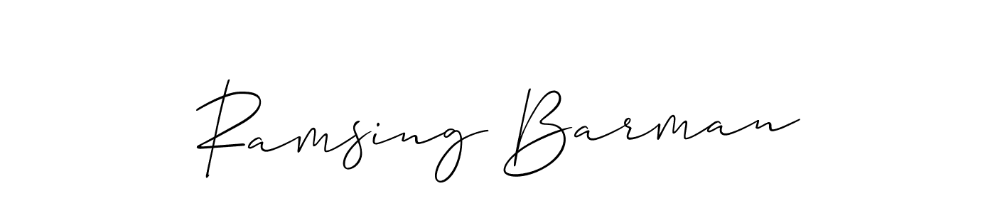 Also we have Ramsing Barman name is the best signature style. Create professional handwritten signature collection using Allison_Script autograph style. Ramsing Barman signature style 2 images and pictures png