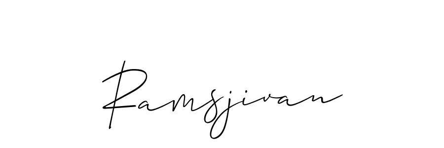 Also we have Ramsjivan name is the best signature style. Create professional handwritten signature collection using Allison_Script autograph style. Ramsjivan signature style 2 images and pictures png