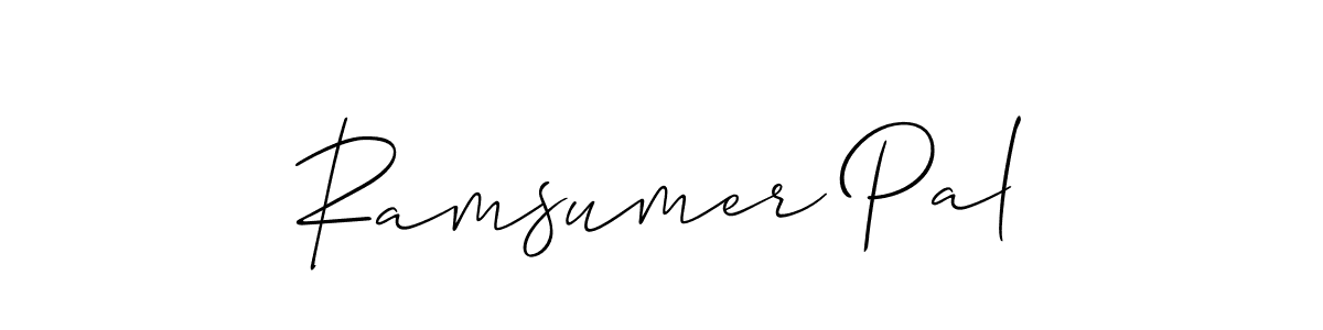 Once you've used our free online signature maker to create your best signature Allison_Script style, it's time to enjoy all of the benefits that Ramsumer Pal name signing documents. Ramsumer Pal signature style 2 images and pictures png