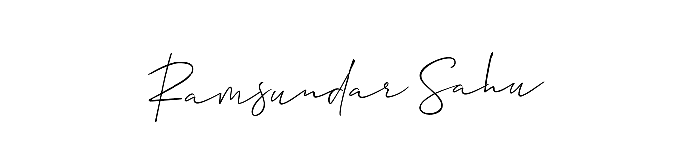 Also we have Ramsundar Sahu name is the best signature style. Create professional handwritten signature collection using Allison_Script autograph style. Ramsundar Sahu signature style 2 images and pictures png