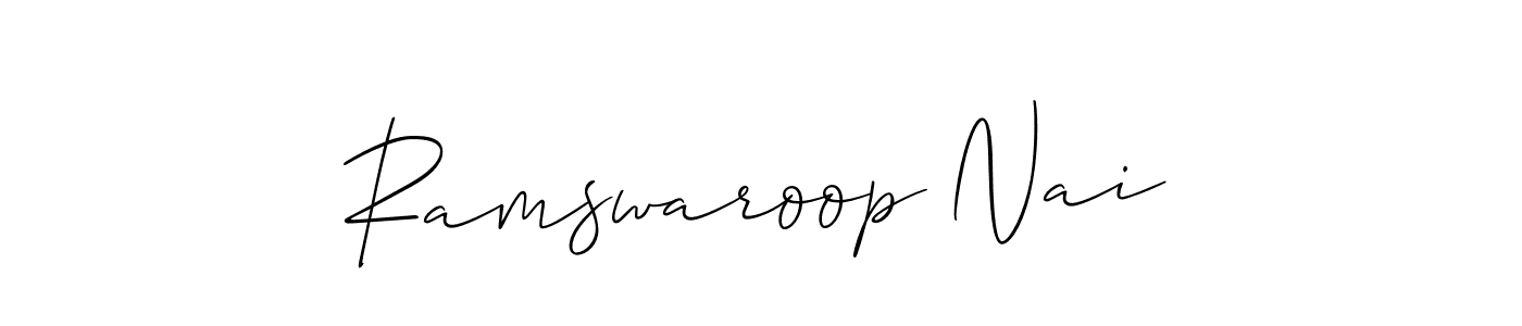 Check out images of Autograph of Ramswaroop Nai name. Actor Ramswaroop Nai Signature Style. Allison_Script is a professional sign style online. Ramswaroop Nai signature style 2 images and pictures png