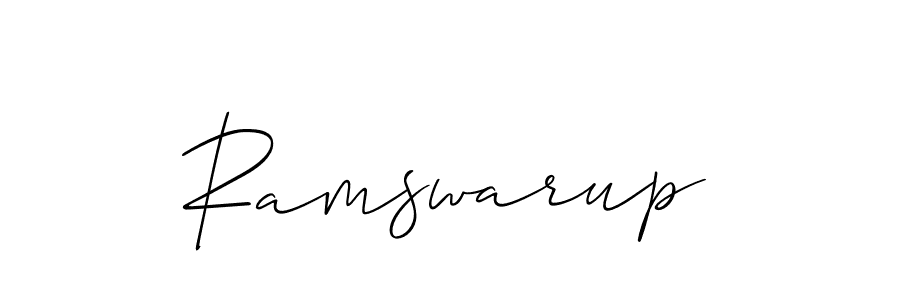 How to make Ramswarup name signature. Use Allison_Script style for creating short signs online. This is the latest handwritten sign. Ramswarup signature style 2 images and pictures png