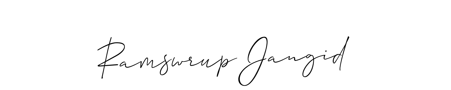 Check out images of Autograph of Ramswrup Jangid name. Actor Ramswrup Jangid Signature Style. Allison_Script is a professional sign style online. Ramswrup Jangid signature style 2 images and pictures png
