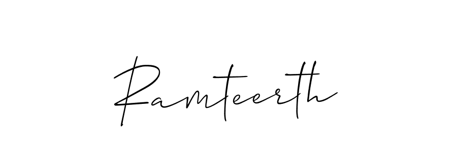 Also we have Ramteerth name is the best signature style. Create professional handwritten signature collection using Allison_Script autograph style. Ramteerth signature style 2 images and pictures png