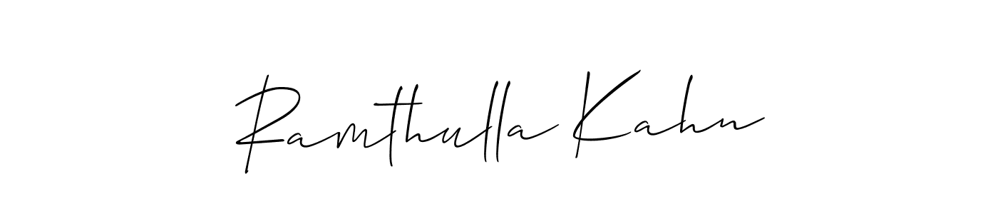 Here are the top 10 professional signature styles for the name Ramthulla Kahn. These are the best autograph styles you can use for your name. Ramthulla Kahn signature style 2 images and pictures png