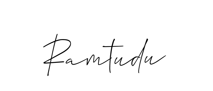 Make a beautiful signature design for name Ramtudu. Use this online signature maker to create a handwritten signature for free. Ramtudu signature style 2 images and pictures png
