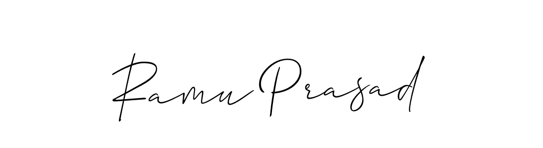 How to make Ramu Prasad signature? Allison_Script is a professional autograph style. Create handwritten signature for Ramu Prasad name. Ramu Prasad signature style 2 images and pictures png