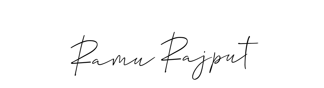 Also You can easily find your signature by using the search form. We will create Ramu Rajput name handwritten signature images for you free of cost using Allison_Script sign style. Ramu Rajput signature style 2 images and pictures png