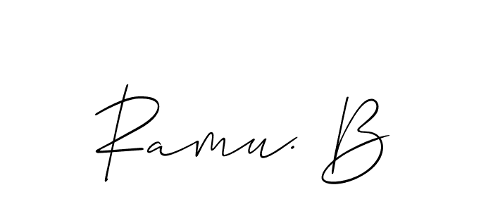 Best and Professional Signature Style for Ramu. B. Allison_Script Best Signature Style Collection. Ramu. B signature style 2 images and pictures png