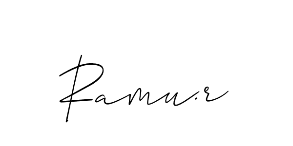 Ramu.r stylish signature style. Best Handwritten Sign (Allison_Script) for my name. Handwritten Signature Collection Ideas for my name Ramu.r. Ramu.r signature style 2 images and pictures png