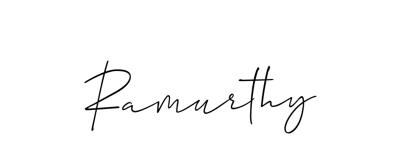 Also we have Ramurthy name is the best signature style. Create professional handwritten signature collection using Allison_Script autograph style. Ramurthy signature style 2 images and pictures png