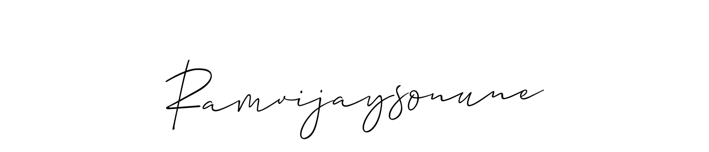You can use this online signature creator to create a handwritten signature for the name Ramvijaysonune. This is the best online autograph maker. Ramvijaysonune signature style 2 images and pictures png