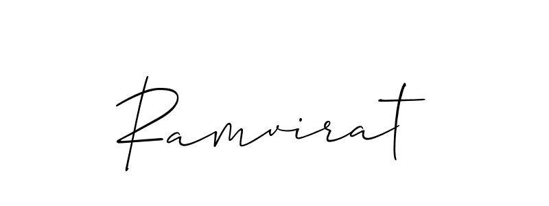 if you are searching for the best signature style for your name Ramvirat. so please give up your signature search. here we have designed multiple signature styles  using Allison_Script. Ramvirat signature style 2 images and pictures png