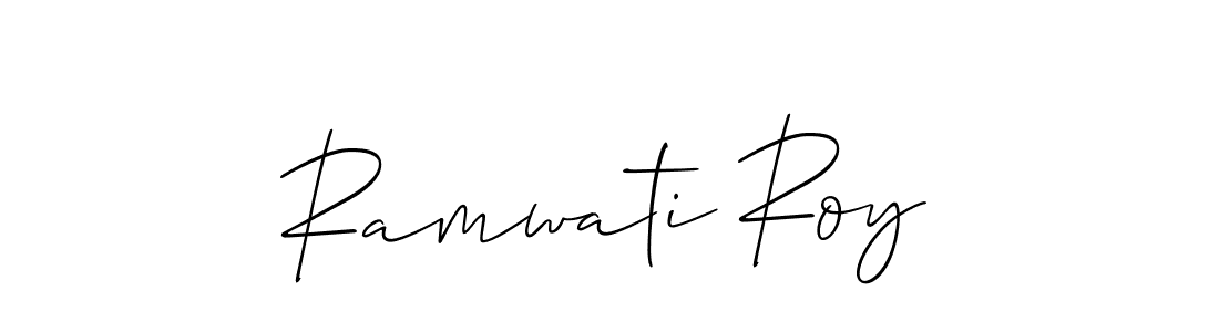 You can use this online signature creator to create a handwritten signature for the name Ramwati Roy. This is the best online autograph maker. Ramwati Roy signature style 2 images and pictures png